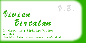 vivien birtalan business card